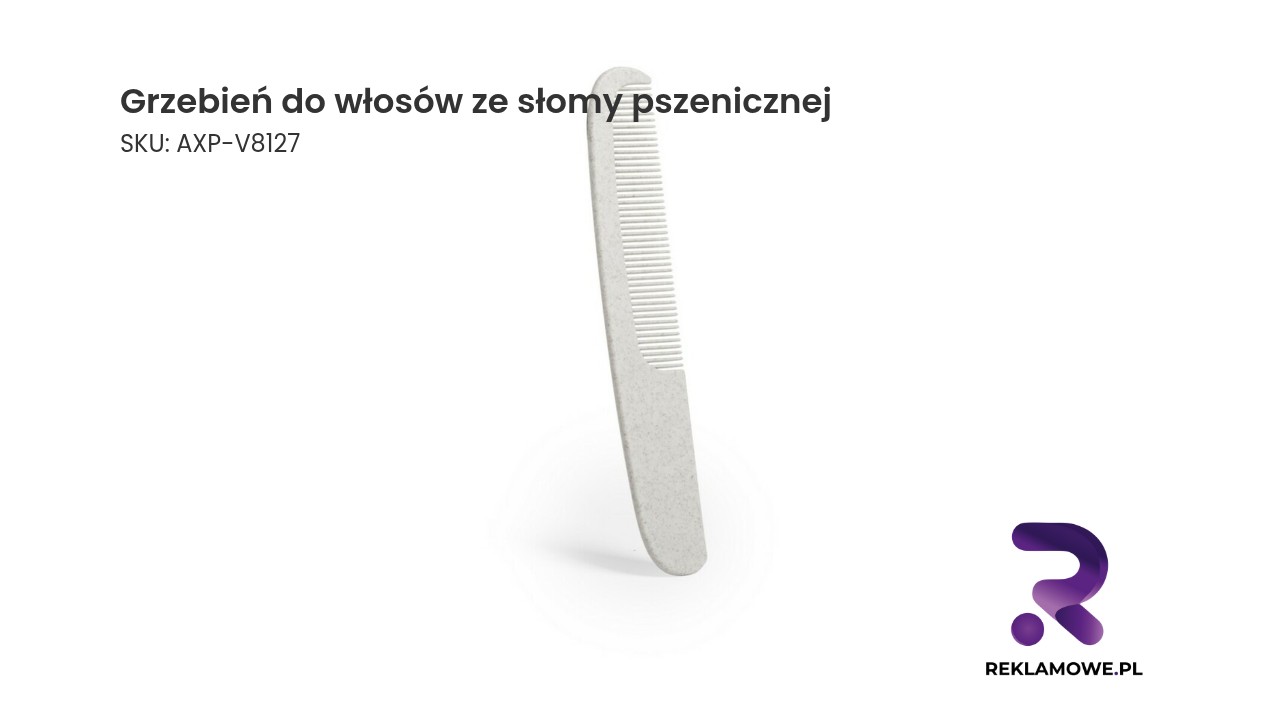 Ekologiczny grzebień do włosów wykonany ze słomy pszenicznej