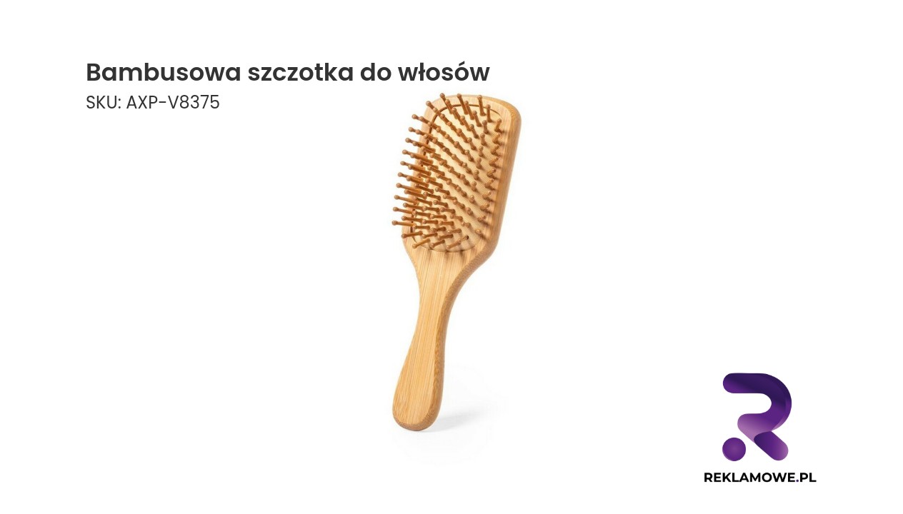 Ekologiczna bambusowa szczotka do włosów