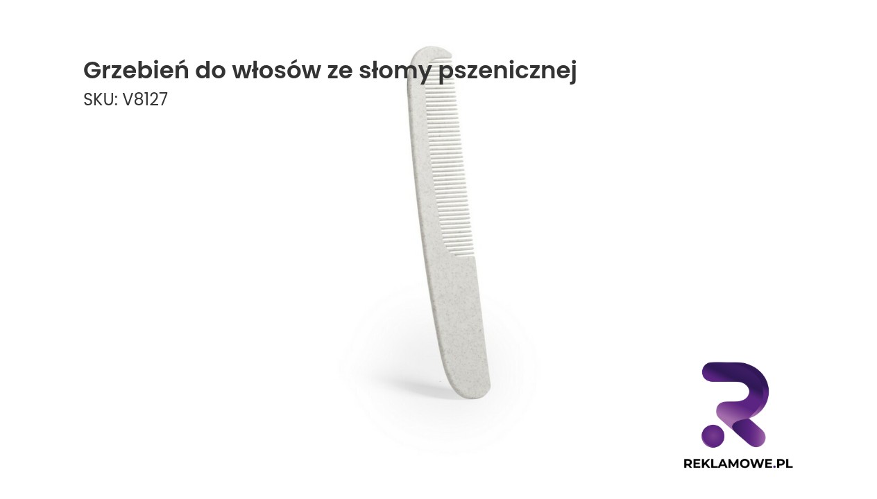 Ekologiczny grzebień do włosów wykonany ze słomy pszenicznej