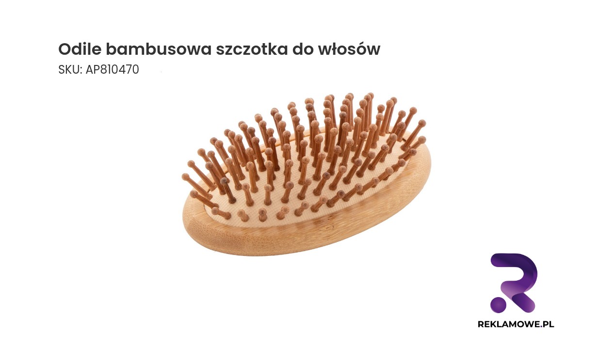 Odile bambusowa szczotka do włosów – ekologiczna szczotka do codziennej pielęgnacji włosów