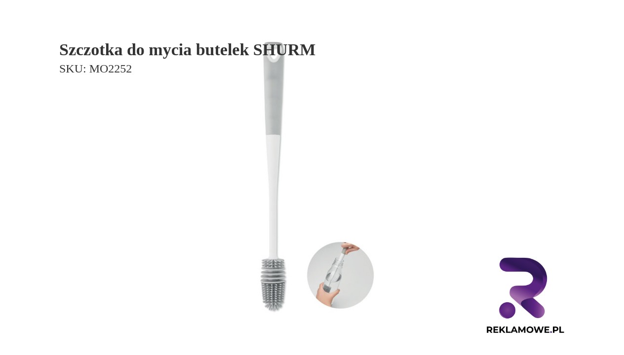 Szczotka do mycia butelek SHURM w użyciu