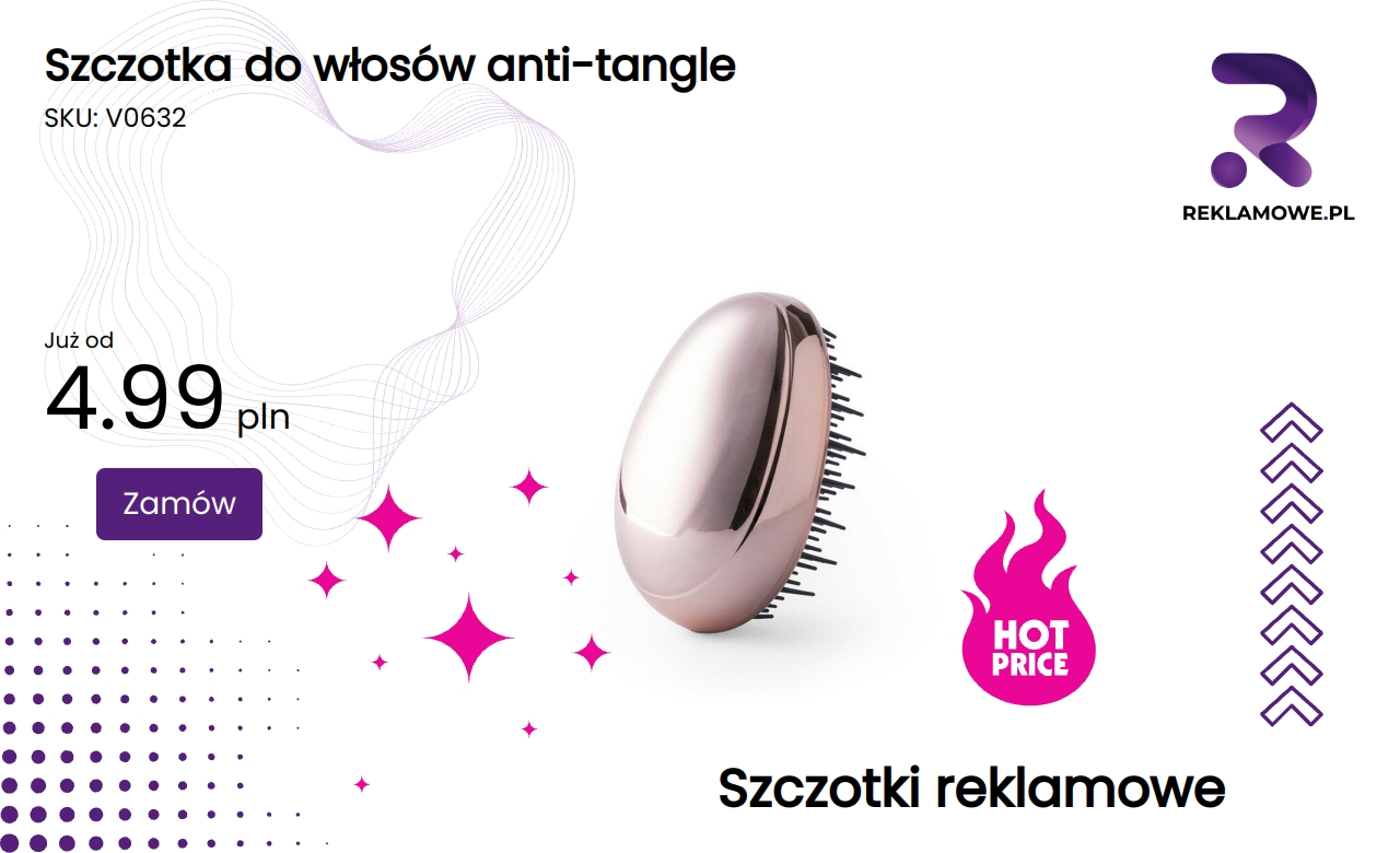 Szczotka do włosów anti-tangle przeciw plątaniu