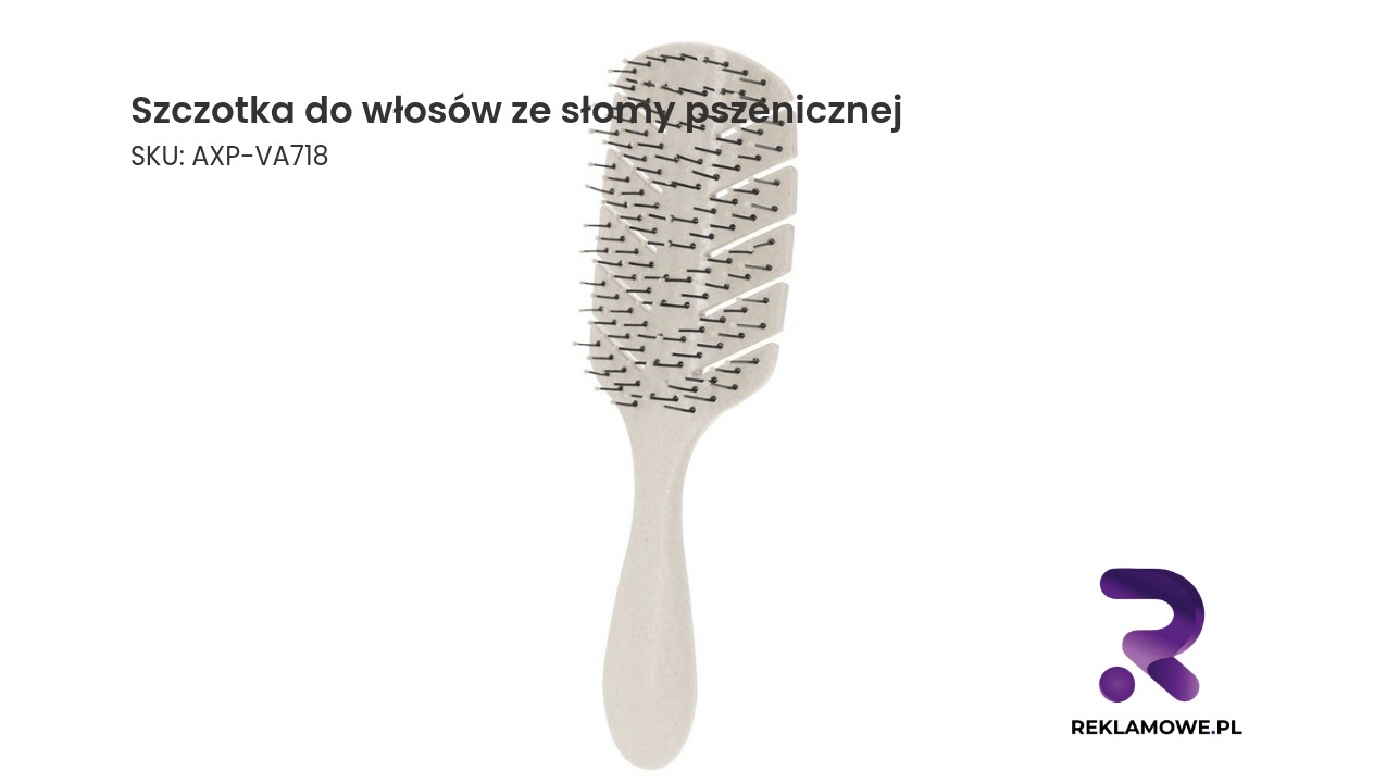 Ekologiczna szczotka do włosów ze słomy pszenicznej